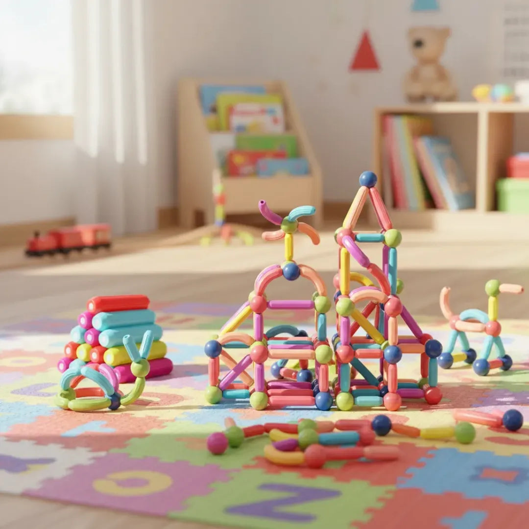 90 piezas magnéticas que despiertan su creatividad