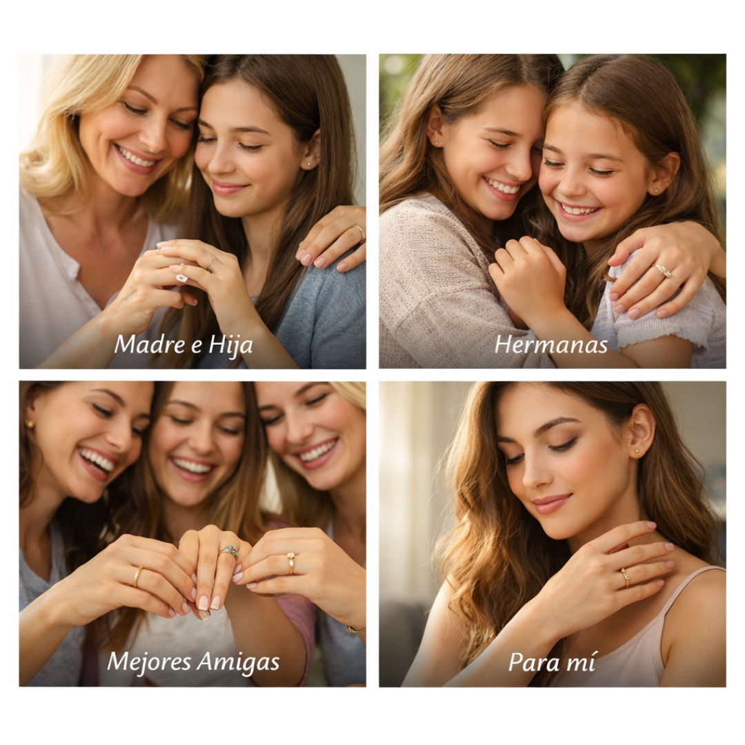 ANILLO ORO DE 18K ELEGANCIA ENERGÍA Y BIENESTAR EN TU MANO