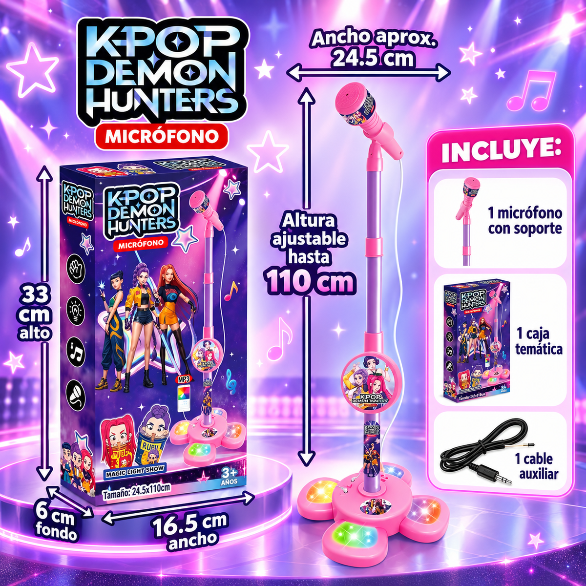Micrófono Karaoke - K-Pop Demon Hunters