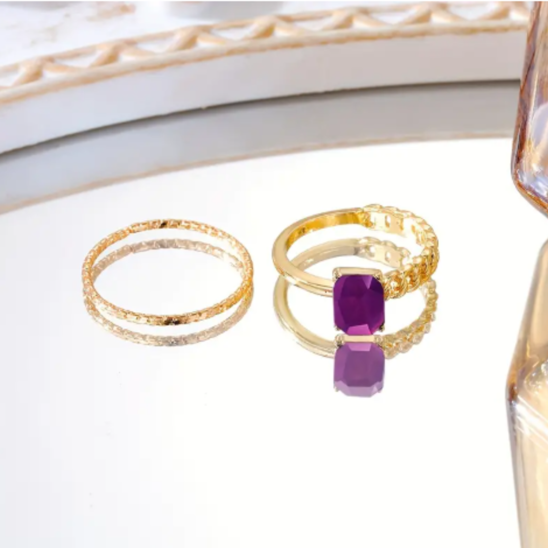 ANILLO CUADRADO + DELGADO: EL DUO QUE ROBA MIRADAS