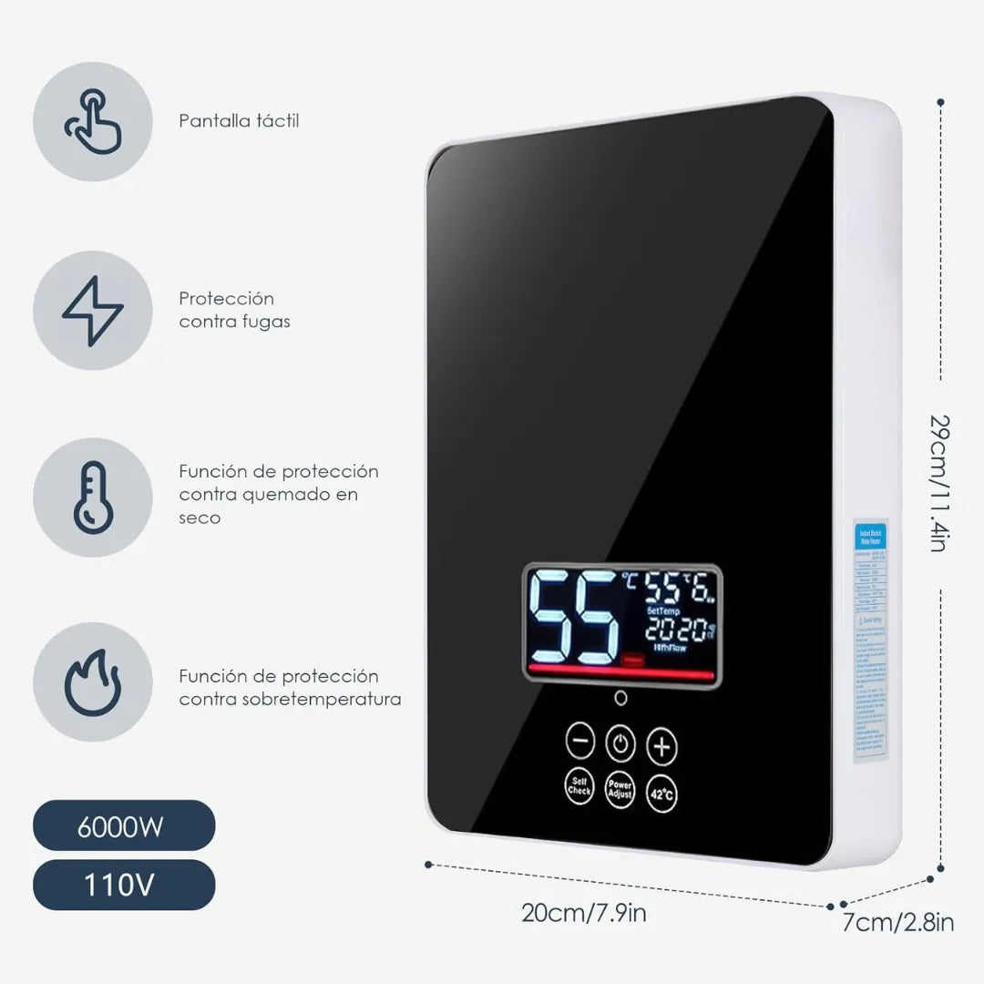 Calentador instantáneo Para Ducha