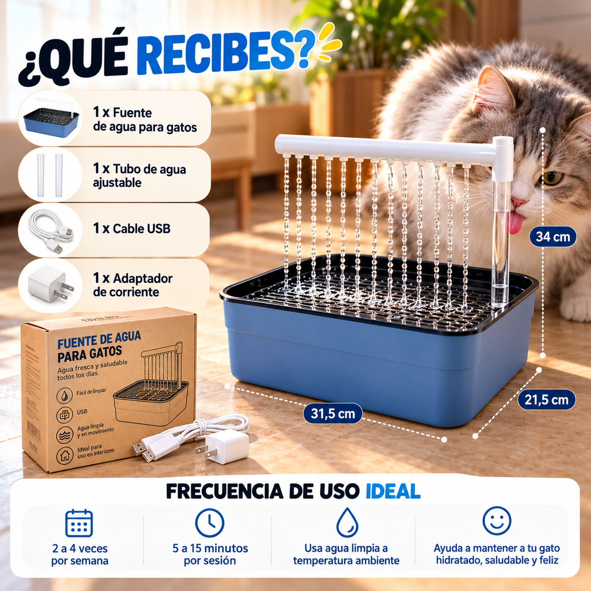 FUENTE DE AGUA PARA GATOS
