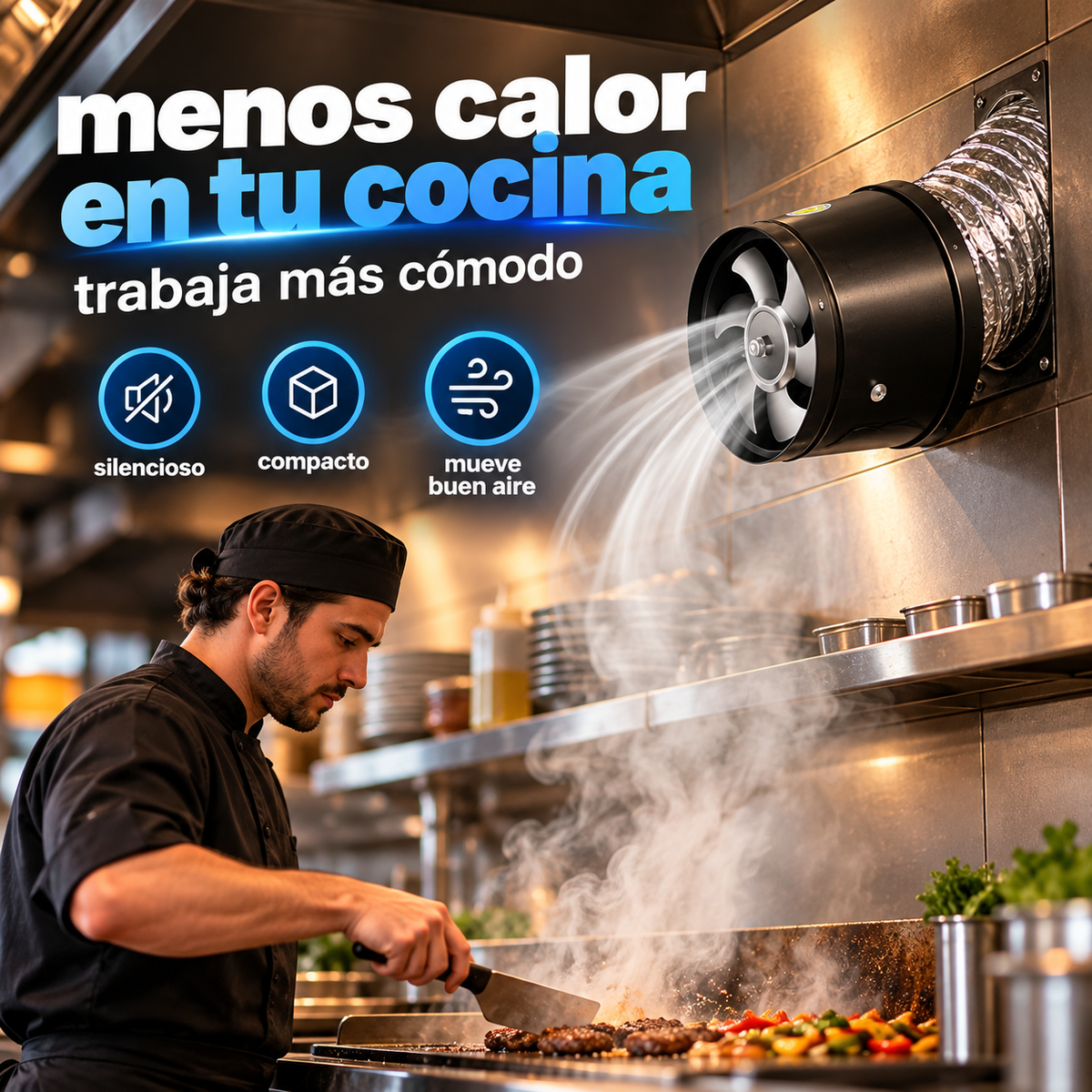EXTRACTOR SILENCIOSO: Que el humo de tu negocio no espante clientes