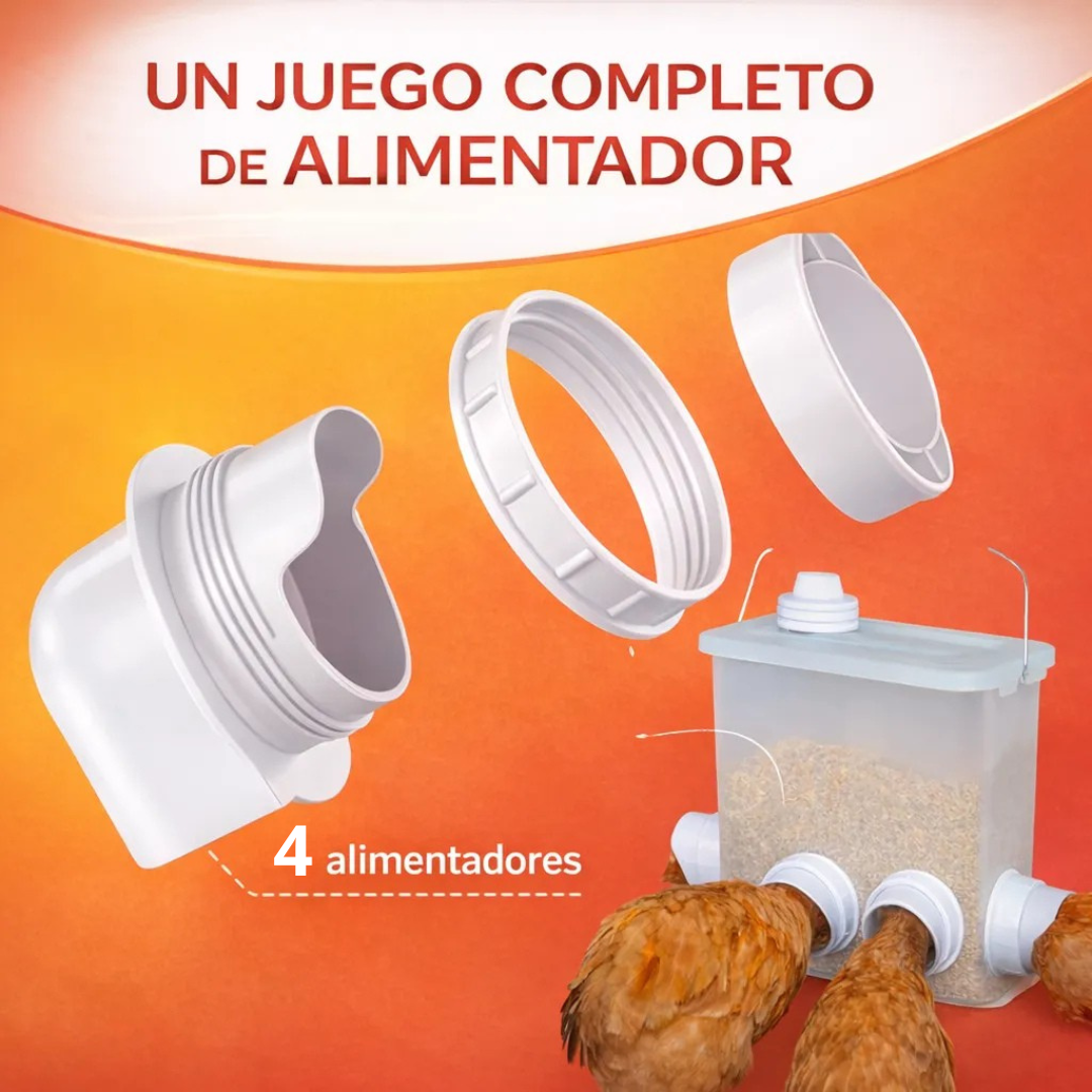 COMEDERO AUTOMATICO: Ahorra mas tiempo en el gallinero