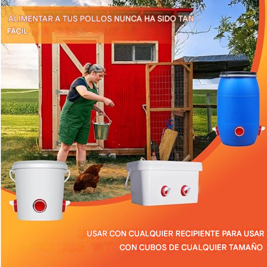 COMEDERO AUTOMATICO: Ahorra mas tiempo en el gallinero