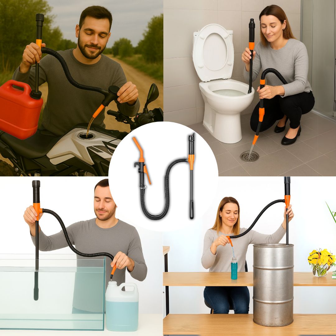 Bomba portátil para transferir agua, gasolina o diésel