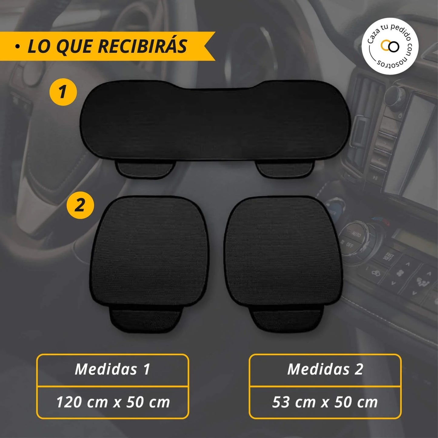 KIT FUNDAS ANTIDESLIZANTES PARA AUTOS