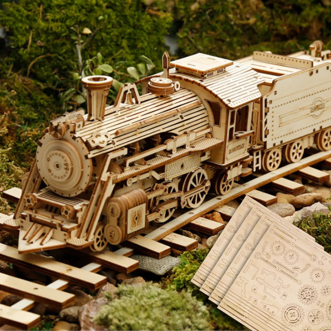 CraftRail™ - Tren Rompecabezas de madera