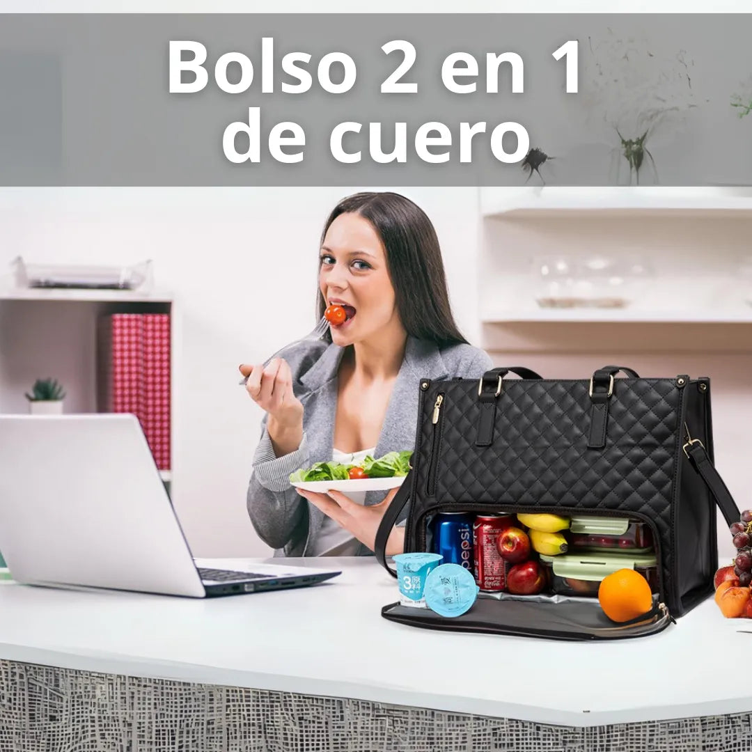 Bolso multifuncional 2 en 1 de cuero
