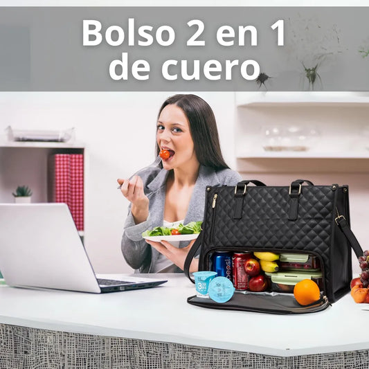 Bolso multifuncional 2 en 1 de cuero
