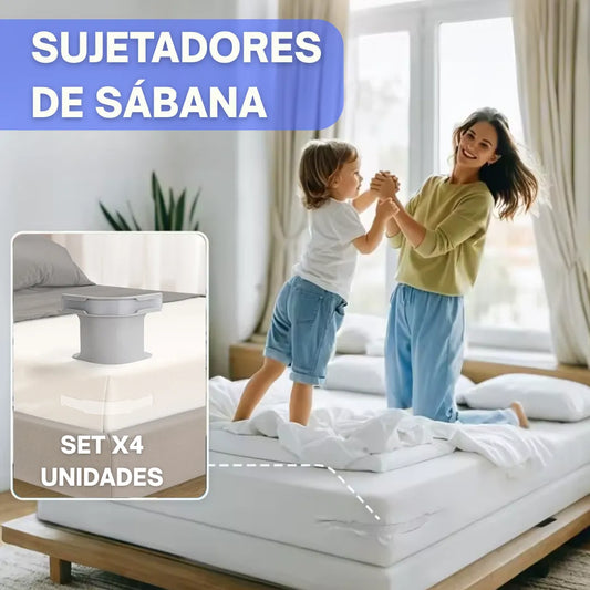 4 Unidades de Sujetadores de sábana de edredón, sujetadores de sábana invisibles multifuncionales