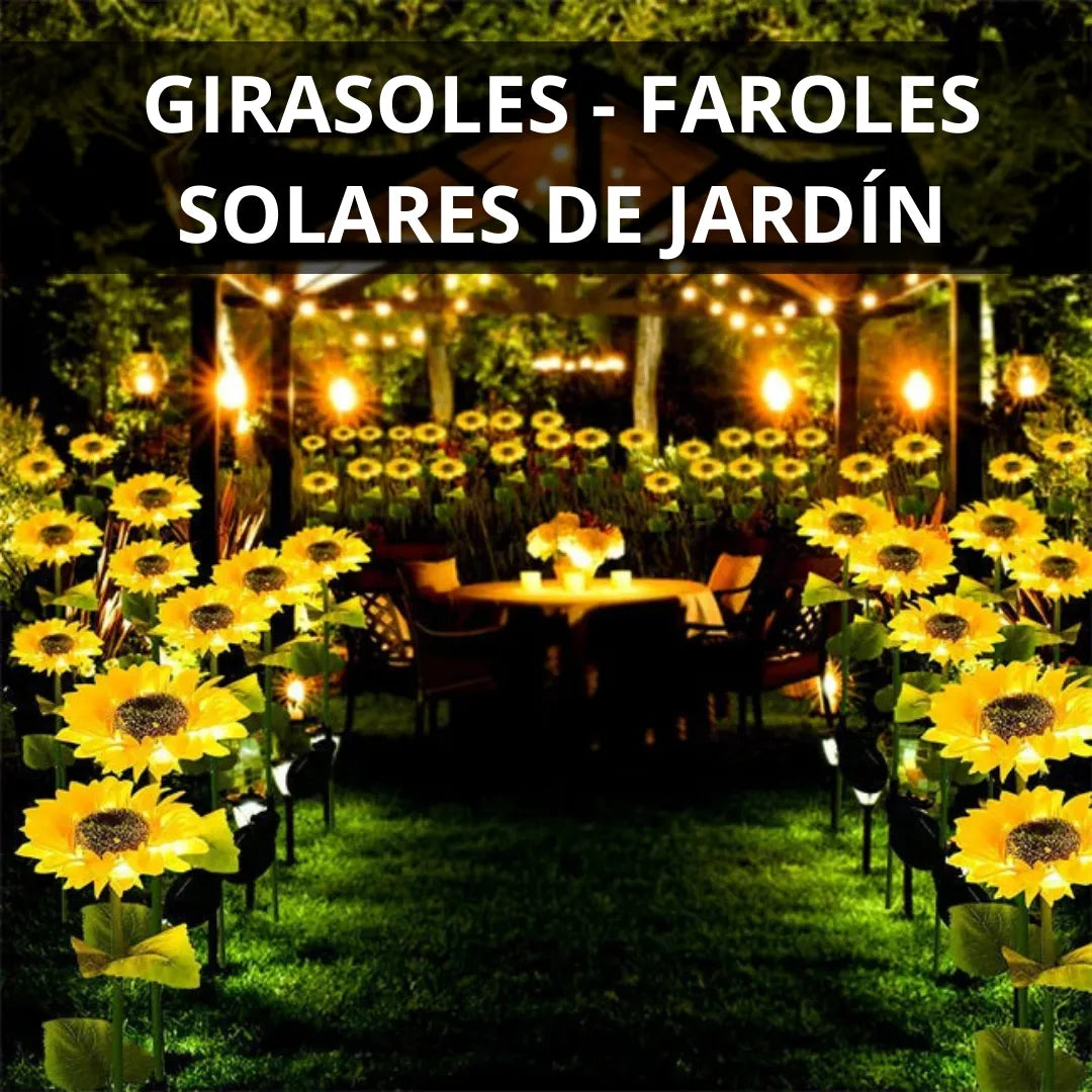 Girasoles - Faroles Solares de Jardín