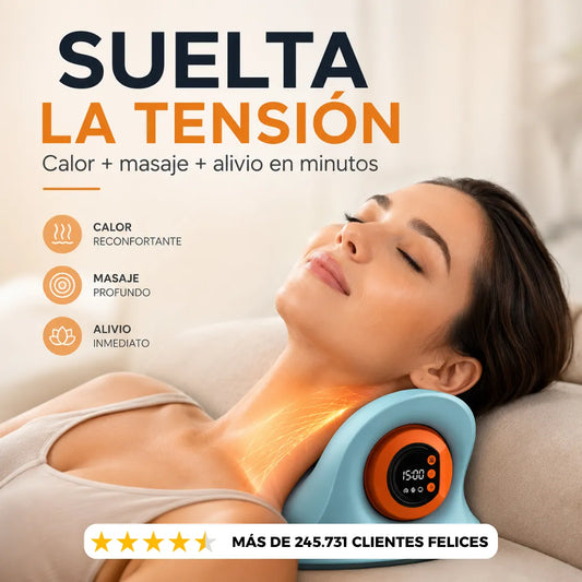 Masajeador Cervical 3 en 1: Relájate y baja la tensión