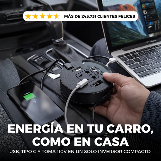 Inversor De Corriente: Carga todo a la vez en el vehículo