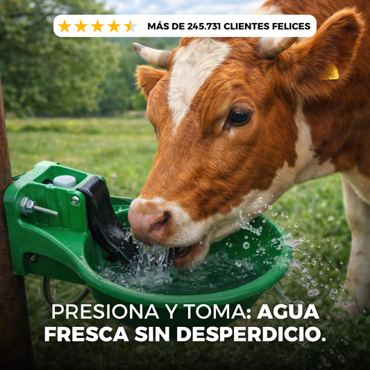 Bebedero con niple: hidratación inteligente para finca