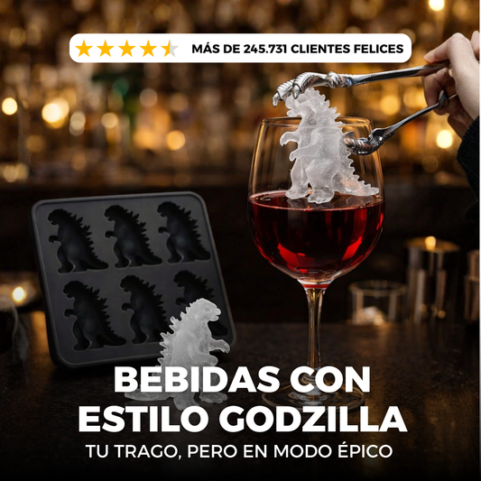 BEBIDAS CON ESTILO GODZILLA Y PINZAS PARA SERVIR