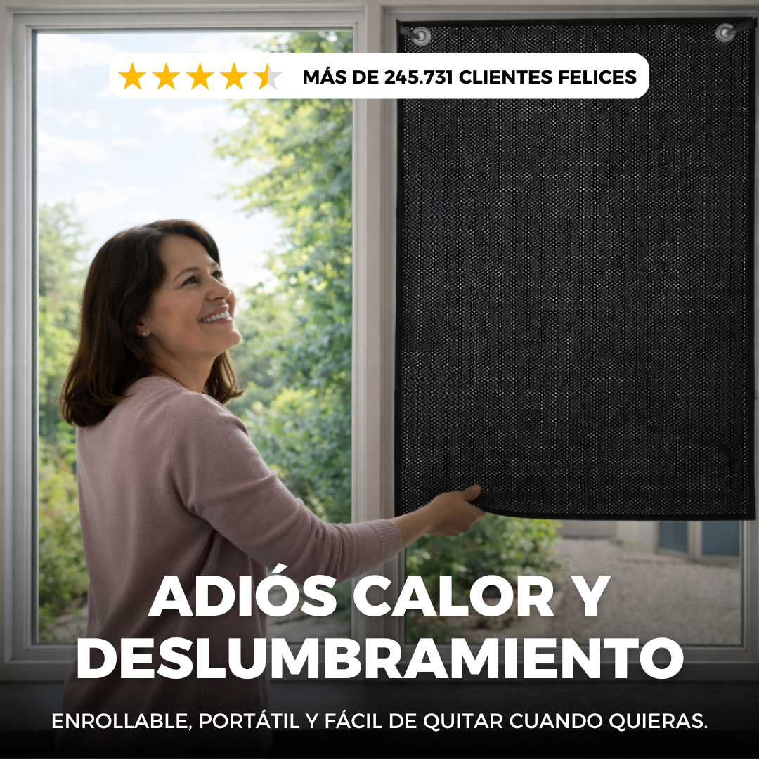 CORTINA PORTÁTIL ENROLLABLE: FÁCIL DE PONER