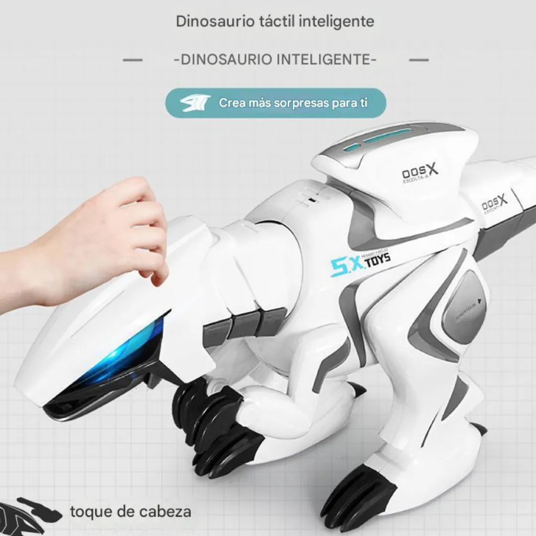 Dinosaurio robot inteligente: camina, gira y ruge como el real