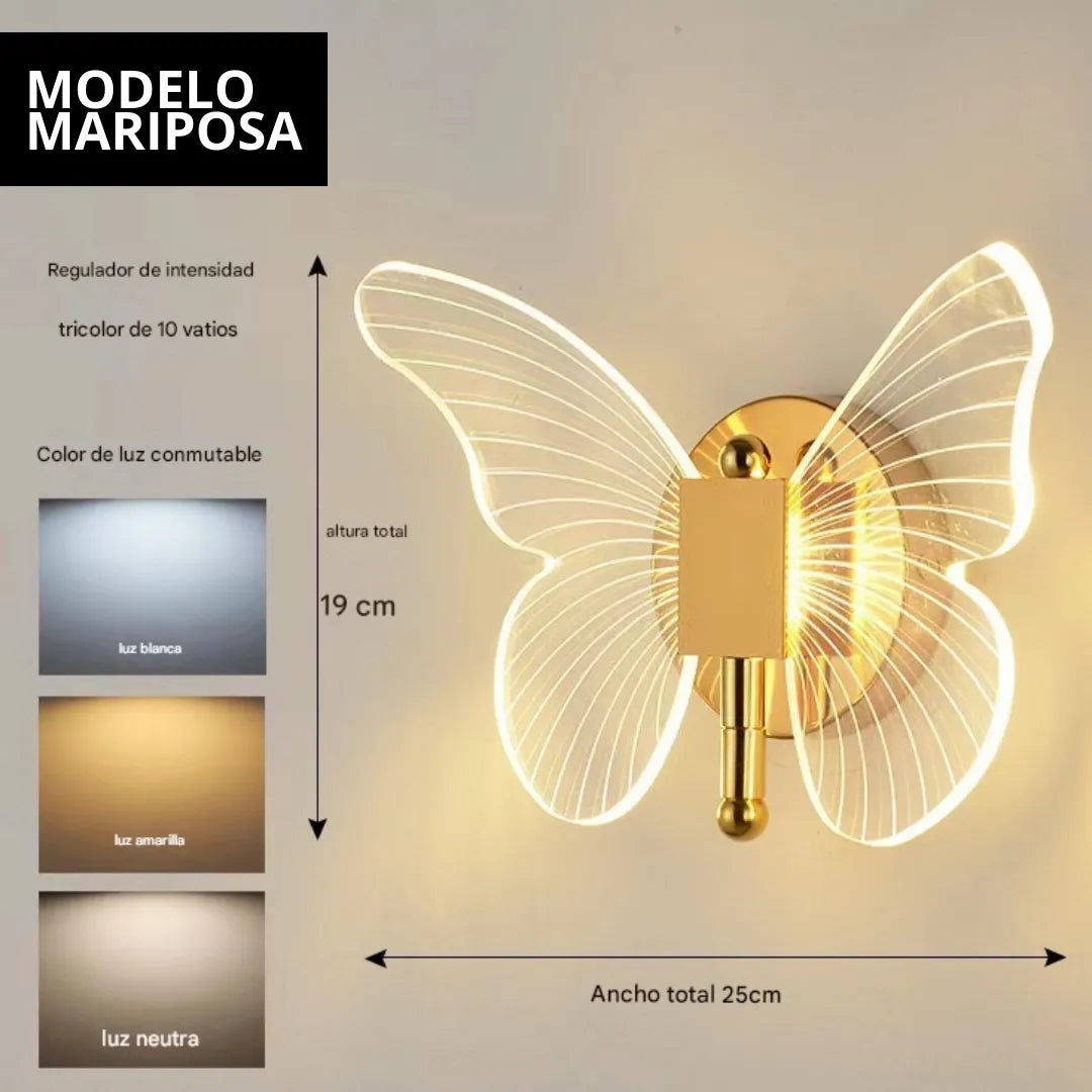 Mariposa de luz que cambia tu ambiente