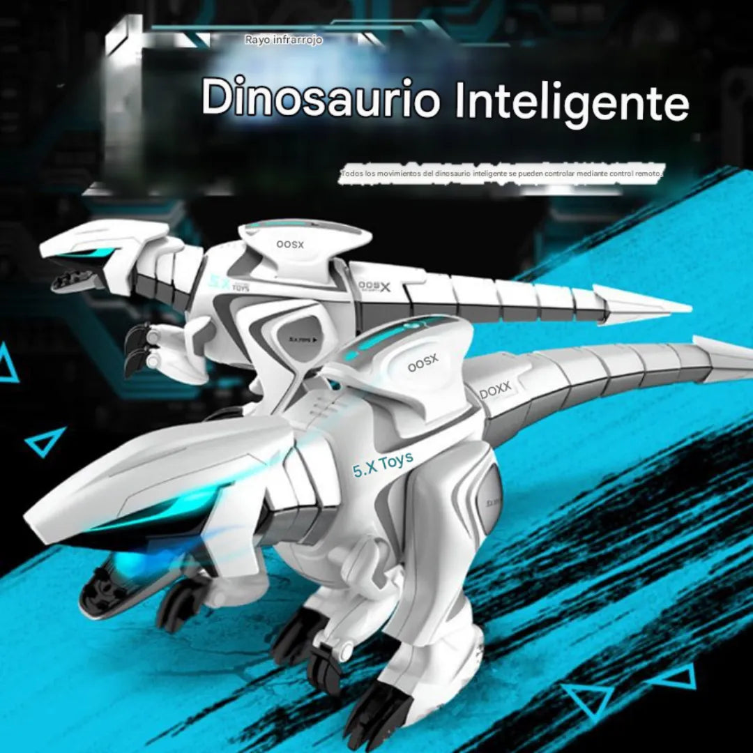 Dinosaurio robot inteligente: camina, gira y ruge como el real