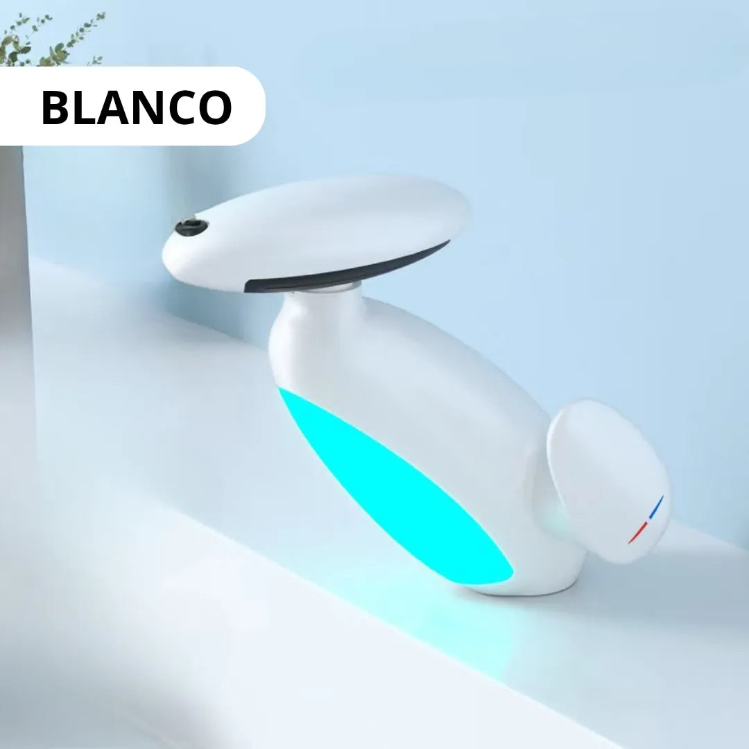 Grifo 4 en 1 multifuncional, grifo de agua caliente y fría con luz led