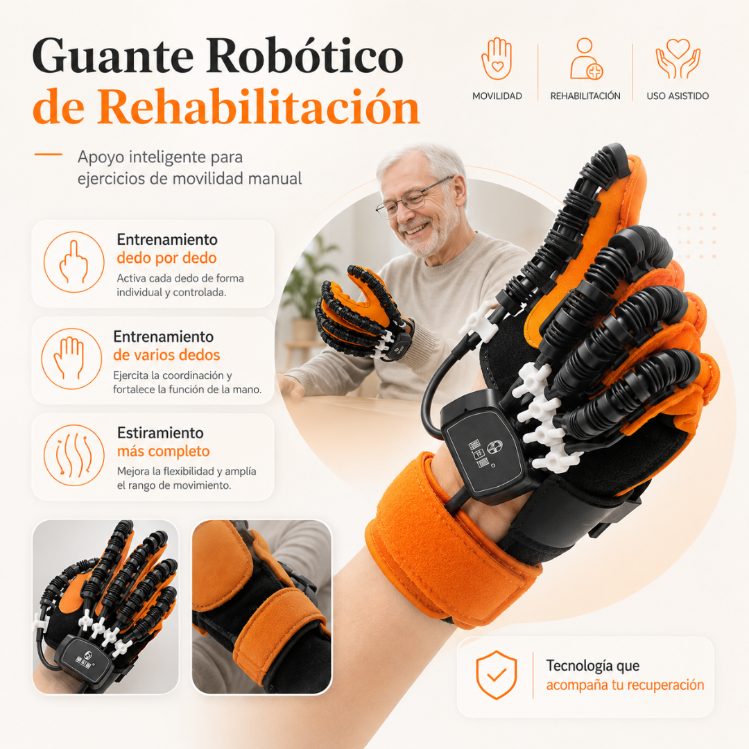 Guante Robótico: Recupera práctica, movimiento y confianza en cada ejercicio