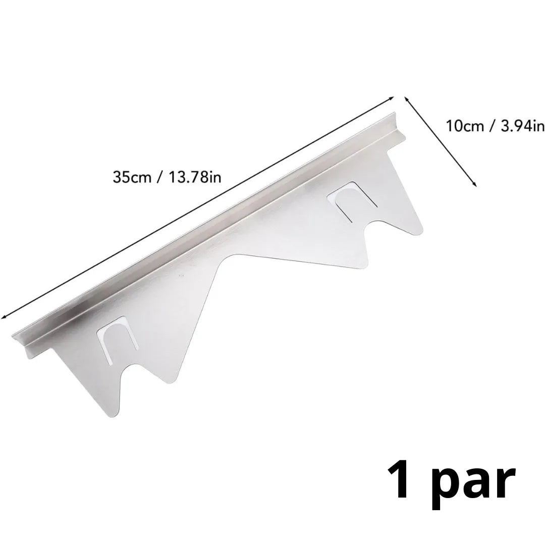 2 Cubiertas de acero: Evita derrames entre la estufa y el mesón
