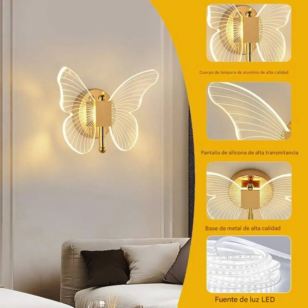 Mariposa de luz que cambia tu ambiente