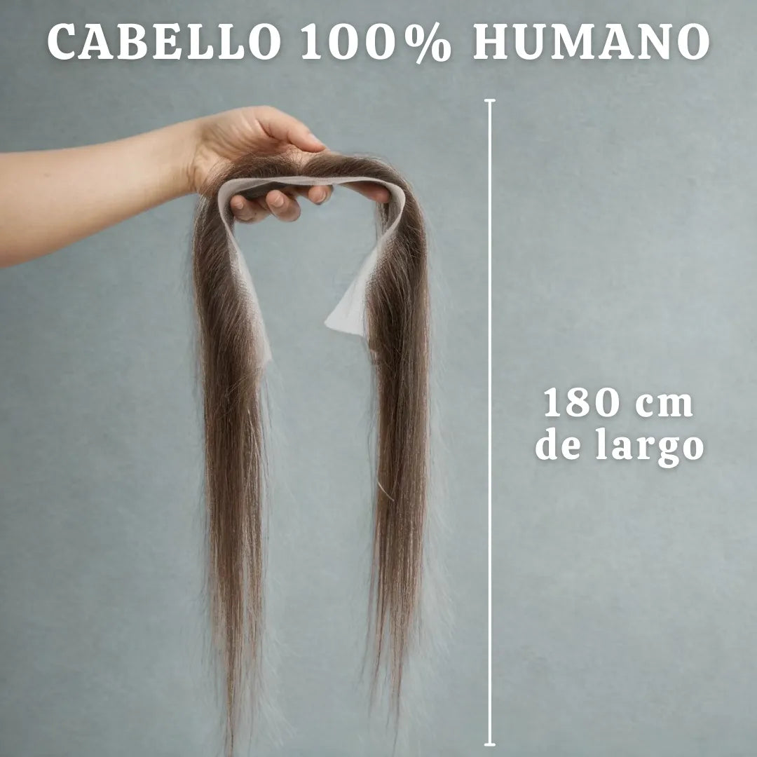 Frontal con Flequillo y Laterales Largos 100% Humano