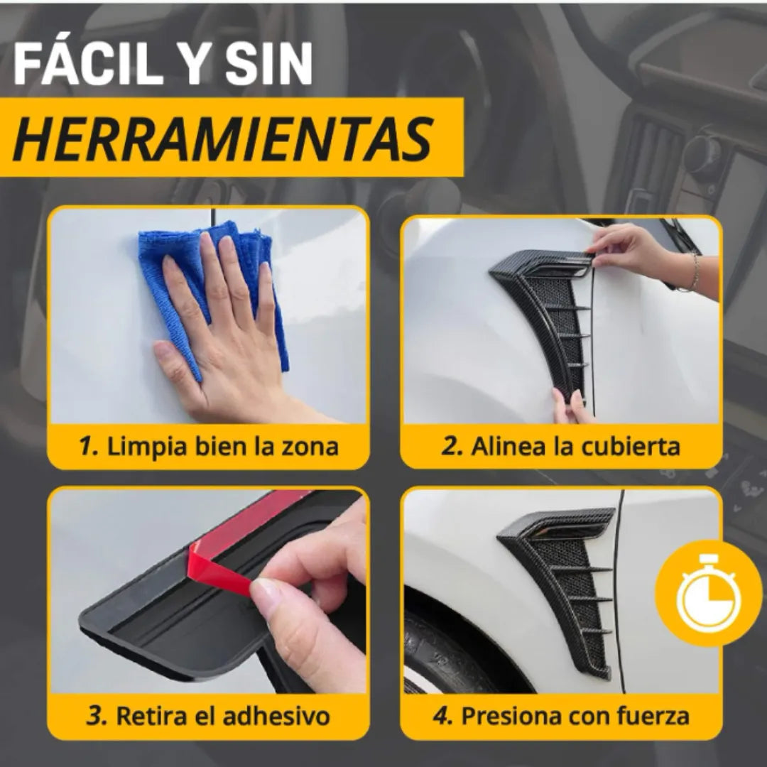 Cubiertas Aerodinamicas De Auto - Decorativas