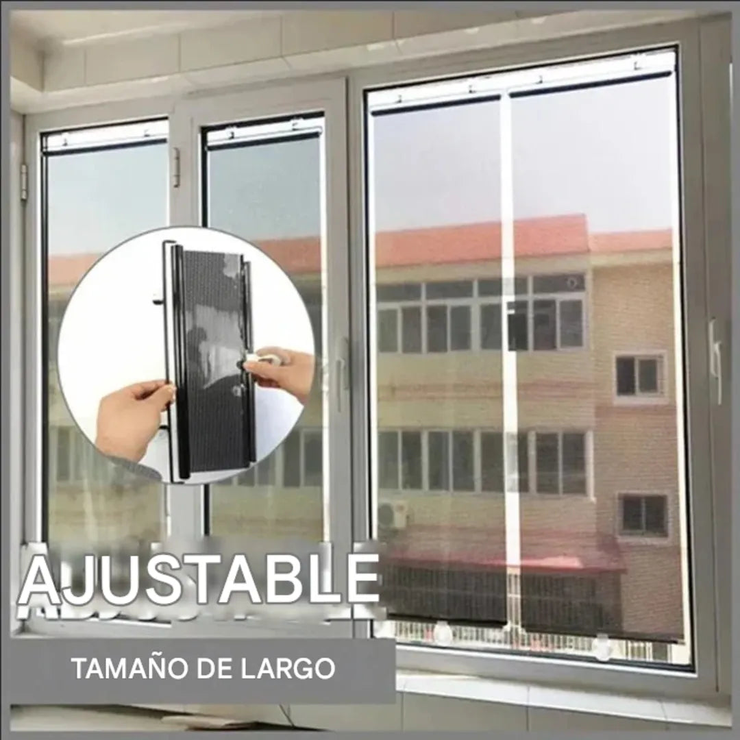 CORTINA PORTÁTIL ENROLLABLE: FÁCIL DE PONER