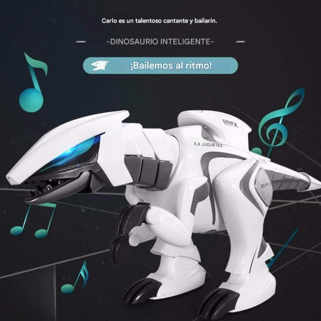 Dinosaurio robot inteligente: camina, gira y ruge como el real