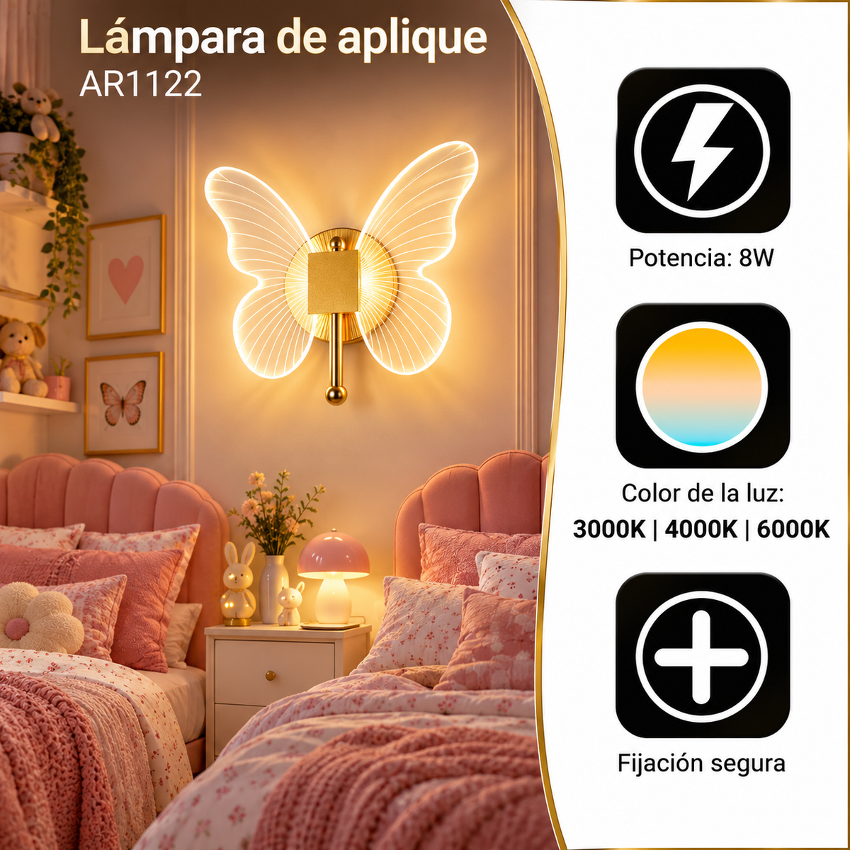 Lámpara Mariposa: Dale alas a tu rincón verde