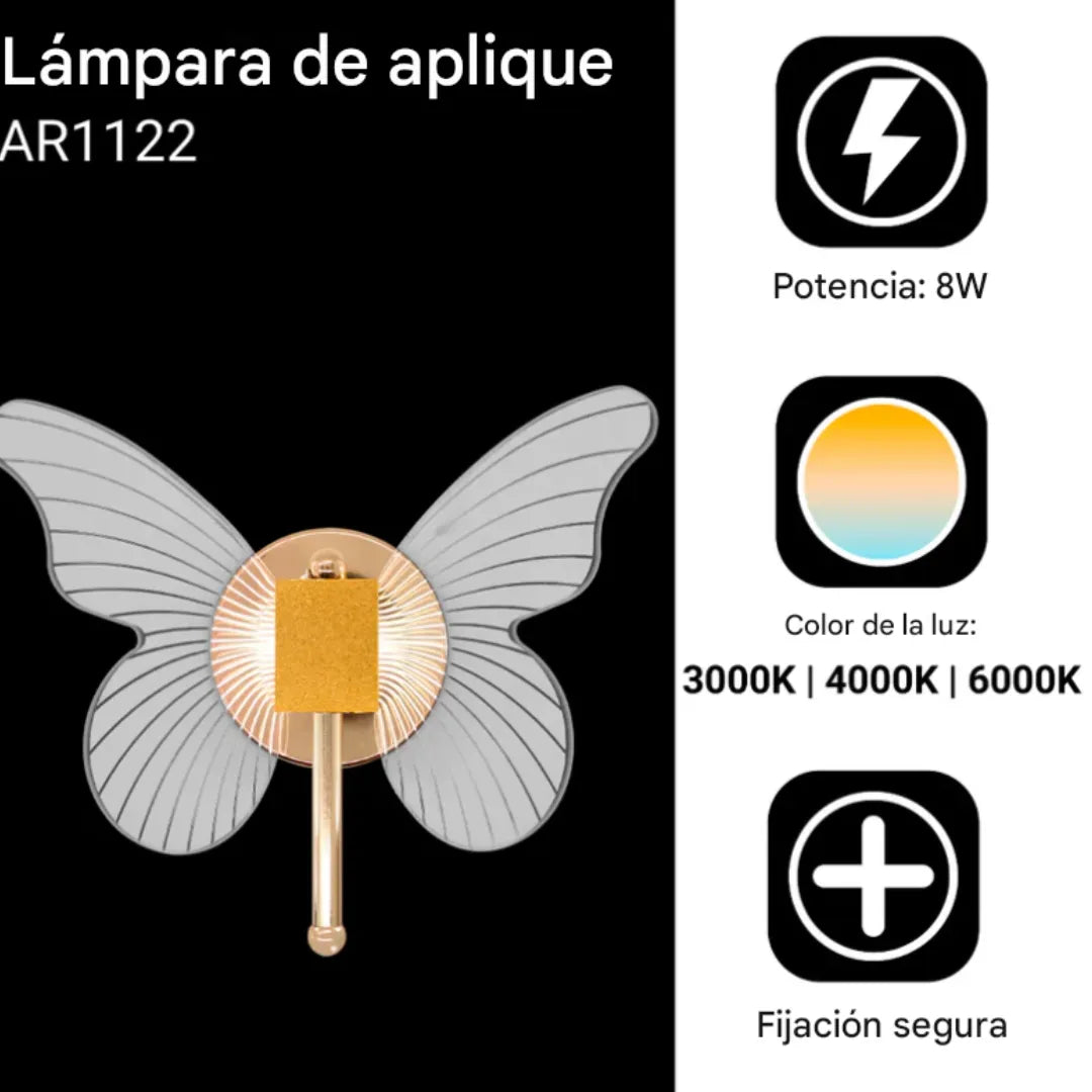 Mariposa de luz que cambia tu ambiente