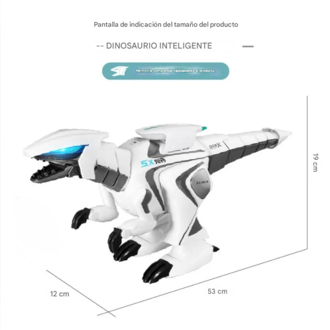 Dinosaurio robot inteligente: camina, gira y ruge como el real