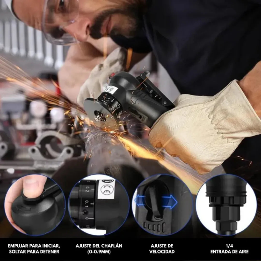 Biselado perfecto en segundos, sin esfuerzo