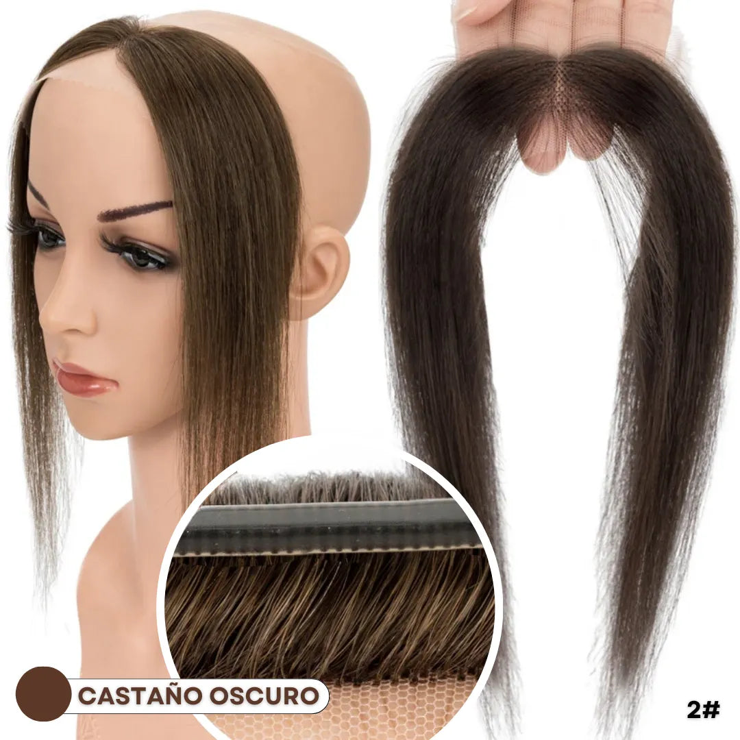 Frontal con Flequillo y Laterales Largos 100% Humano