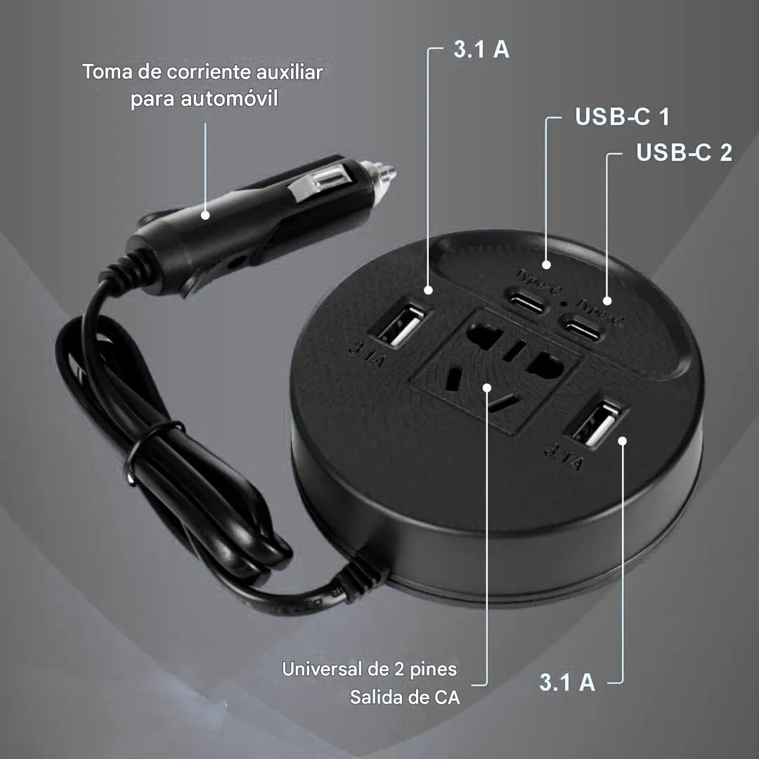 Inversor De Corriente: Carga todo a la vez en el vehículo