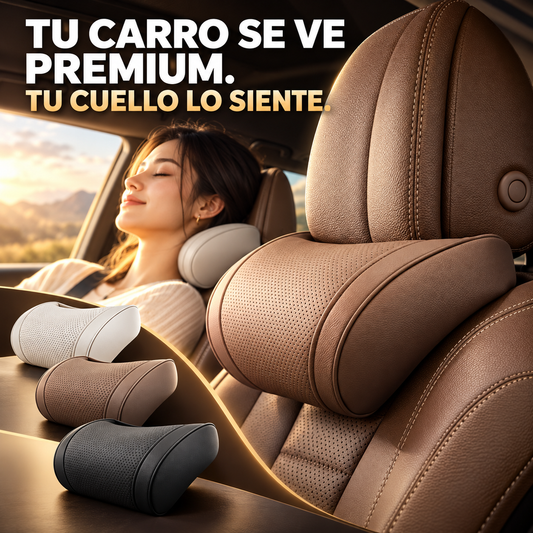 Almohada de cervical de cuero para Carro – Maneja Cómodo Todo el Día