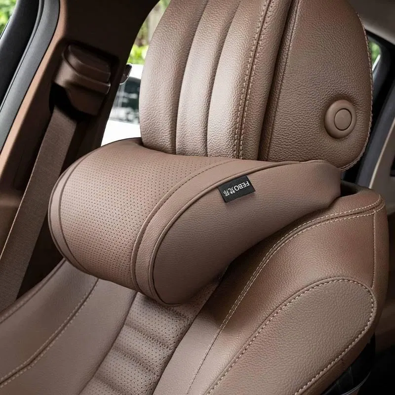 Almohada de cervical de cuero para Carro – Maneja Cómodo Todo el Día