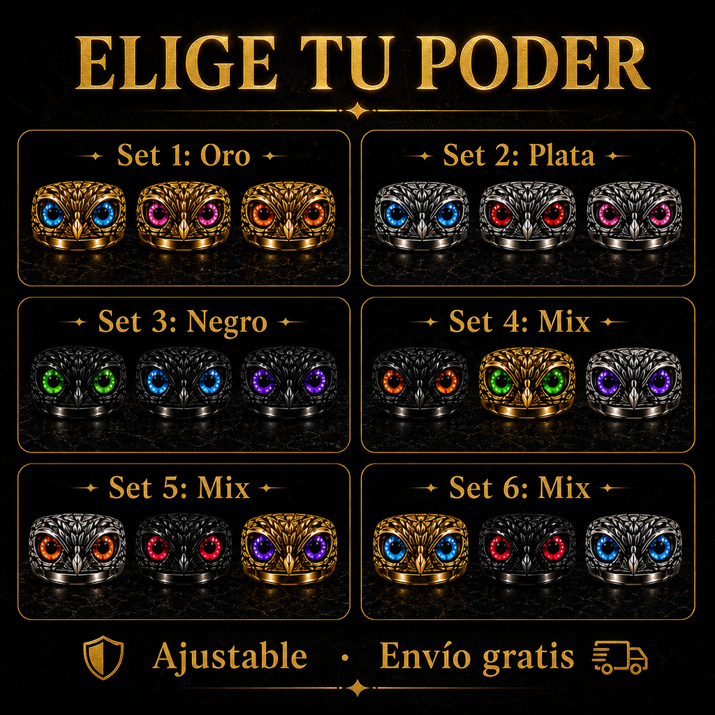 UPSELL SET X 3 ANILLOS BUHO
