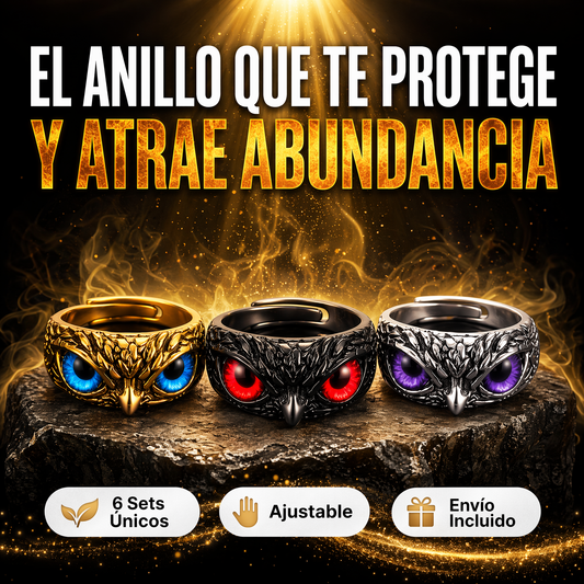 Set x3 anillos - Lleva la protección del buho
