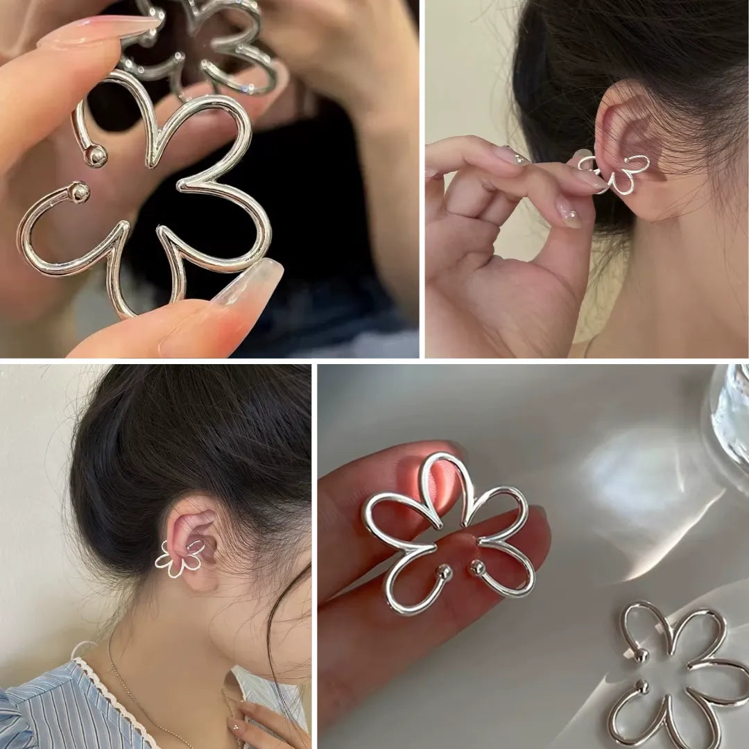 Aretes Florales Ear-Cuffs