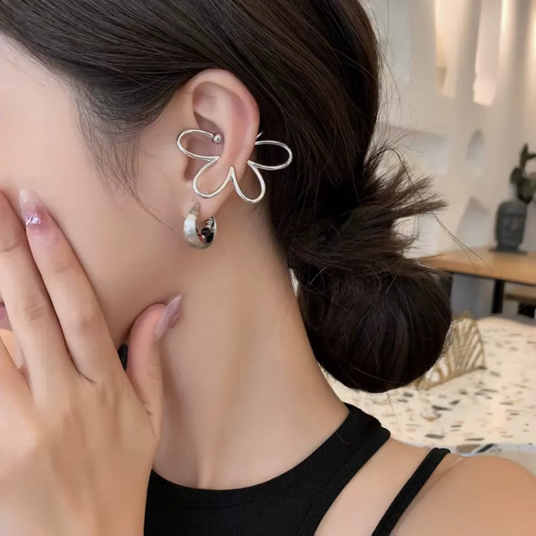 Aretes Florales Ear-Cuffs