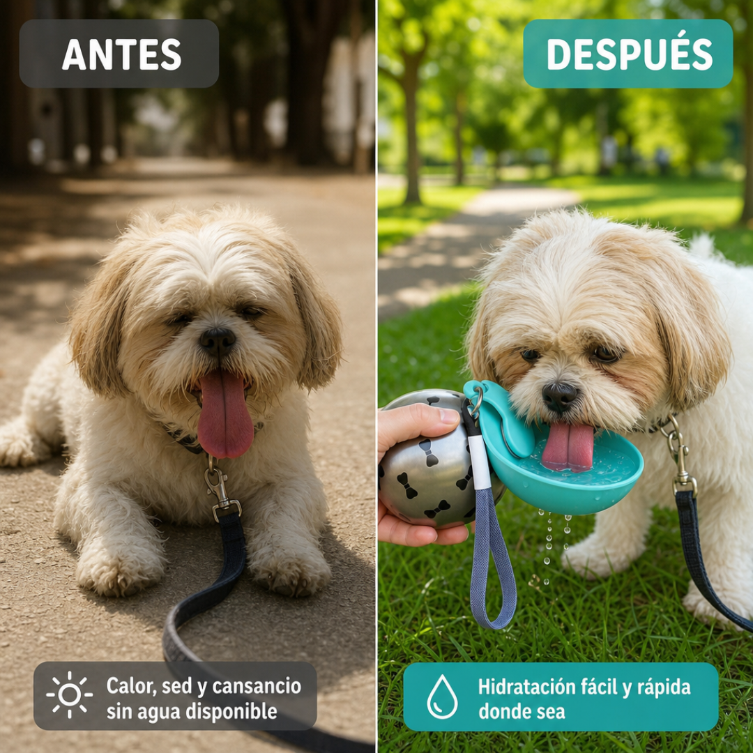 Cantimplora AquaPet Go - Tu mascota merece agua limpia