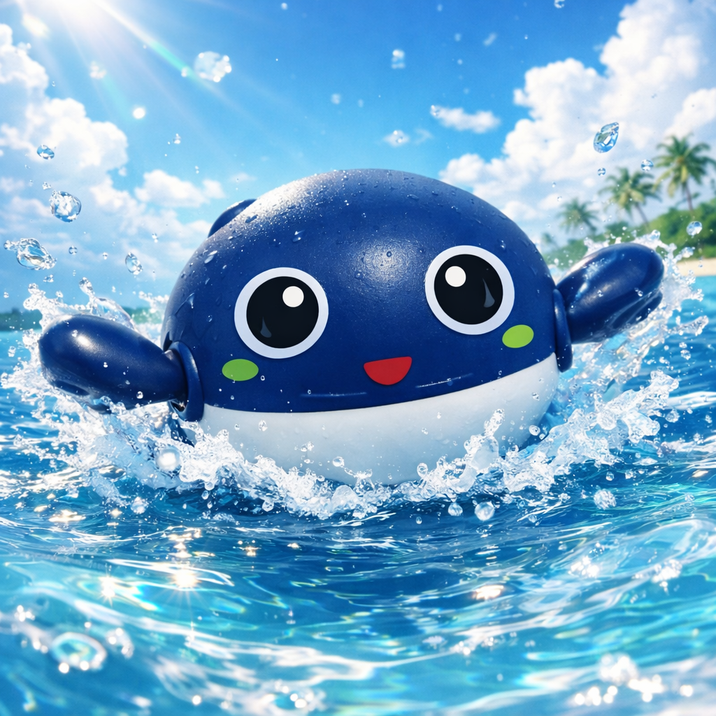 juguete de baño ballena