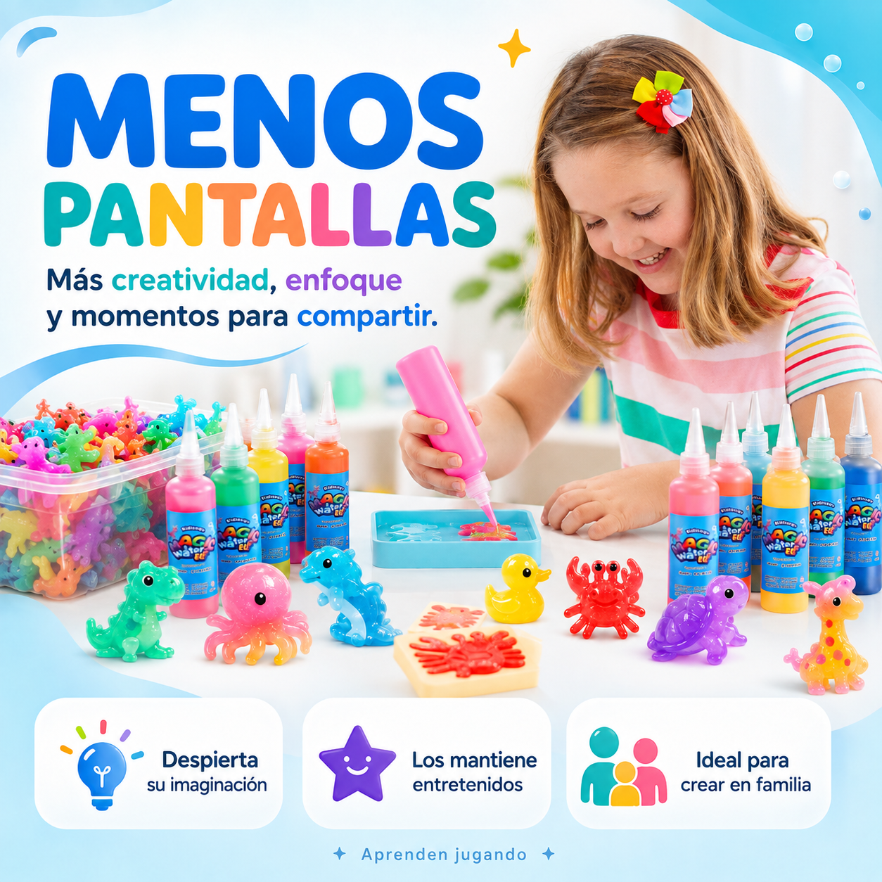 1 Kit de Figuritas Mágicas de Gel