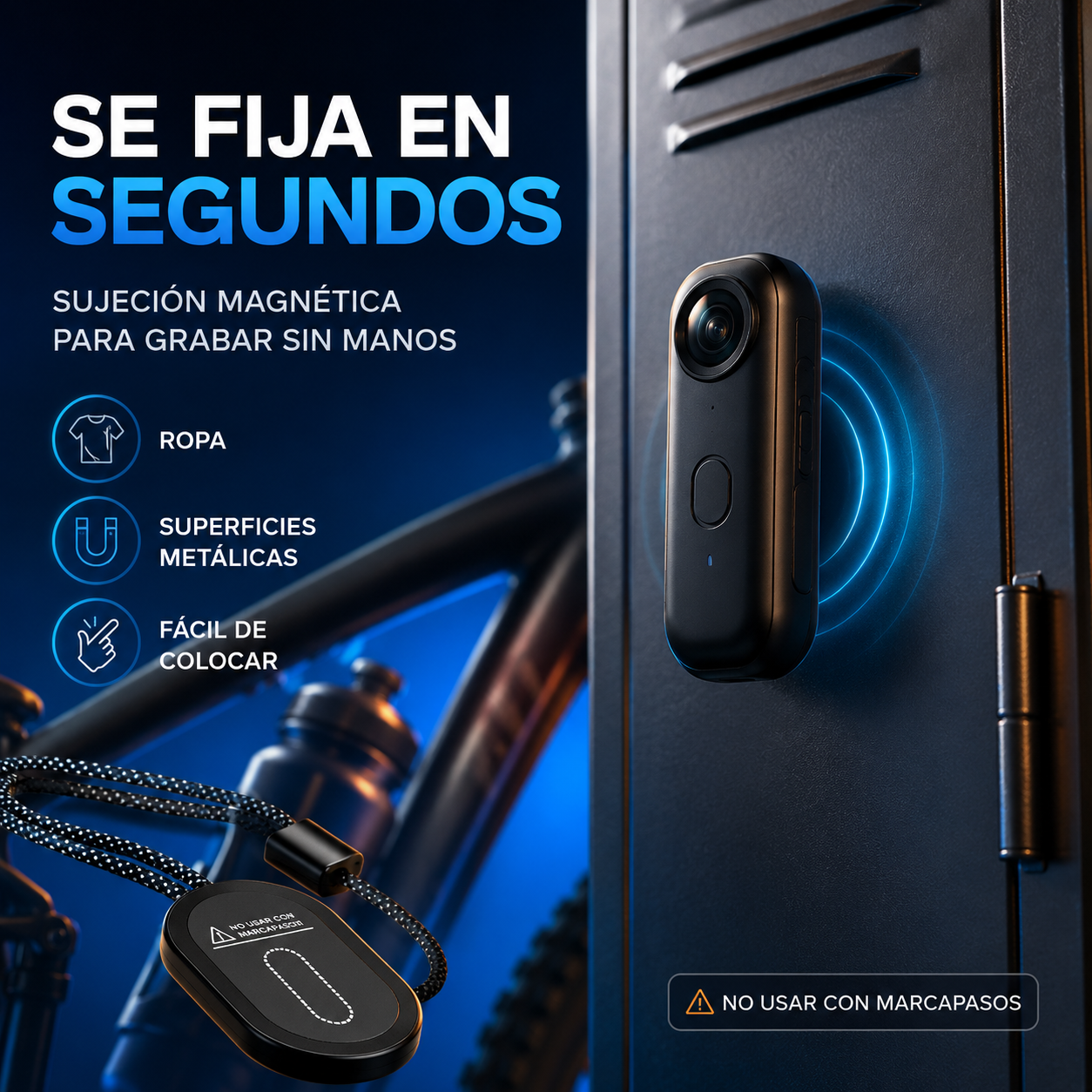 Cámara Portátil 4K con WiFi y Accesorios