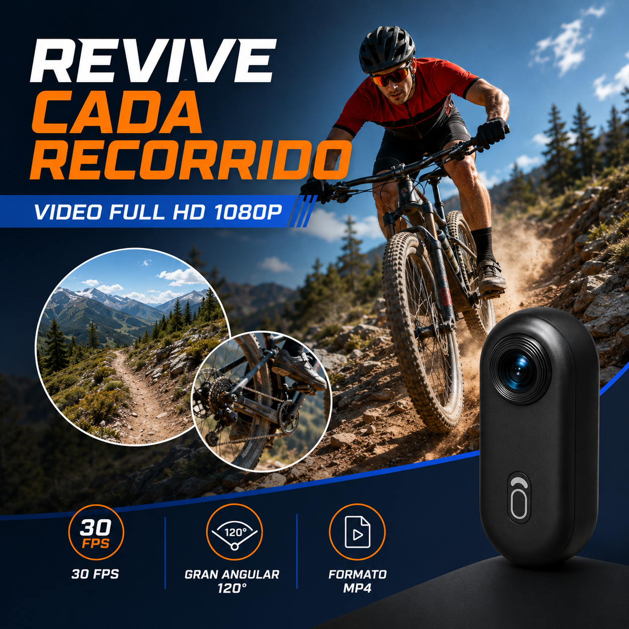 Cámara Portátil 4K con WiFi y Accesorios