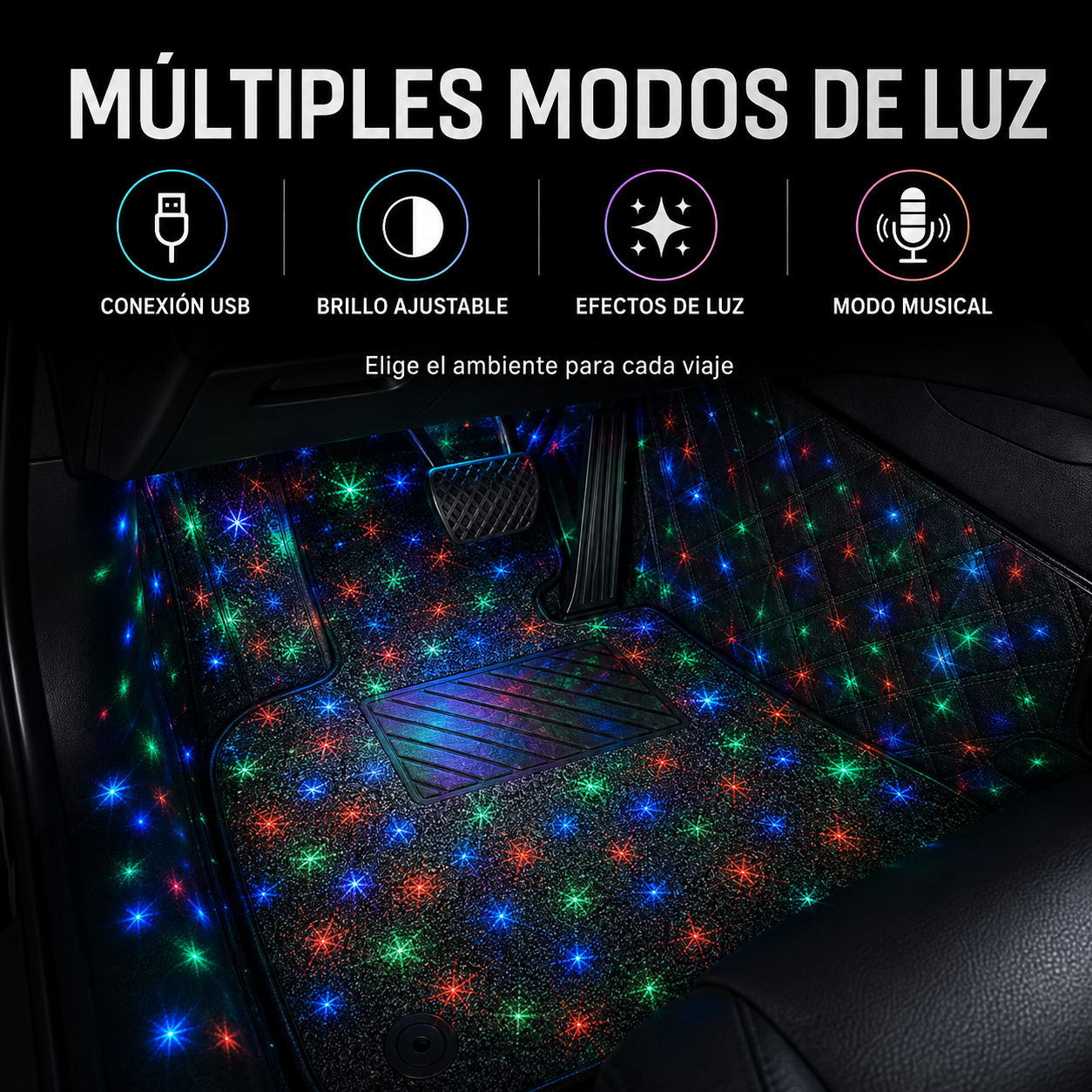 Luces LED RGB para Carro: enciende tu estilo